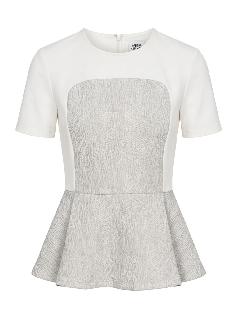 Opening Ceremony swirl stretch jacquard cascade top/ NWT / $345/ callout/ Ptp-16